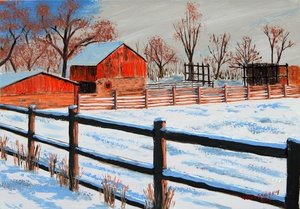 Farm in Winter by Cecil Williams (2023)