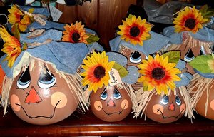 "Gourdy" the scarecrow by Barbara Nurko