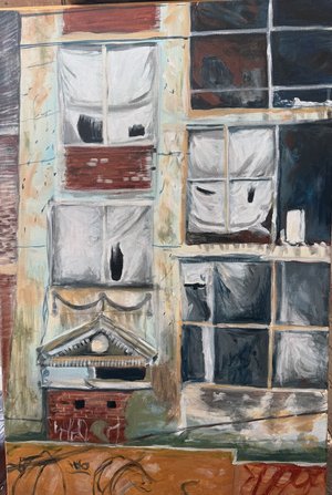 Factory Portico by Linda Elgart (2026)