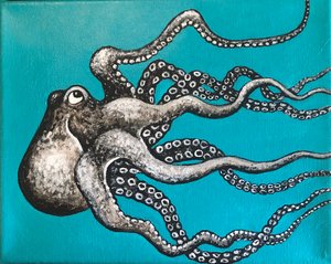  Happy Octopus by Valarie Rice