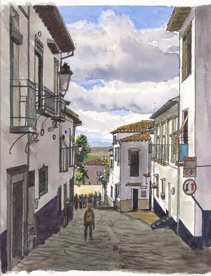 Albaicin neighborhood, Granada, Spain by Lance Bird