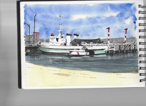 La Paz Port by Lance Bird