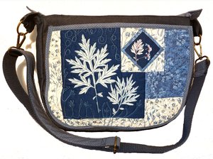Mugwort Leaves, Quilted Bag by Diane Sidener (2026)