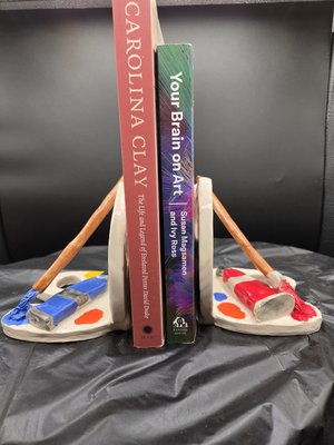 Blue and Red Palette Bookends by Elly Brtva (2026)
