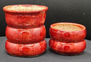 Deep Firebrick Red Espresso Cups by Elly Brtva (2026)