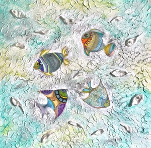 Ocean mosaic:fractured reef by Arvind Vanmali (2026)
