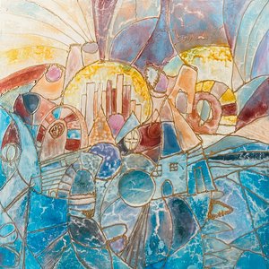 Mosaic harbor of light  by Arvind Vanmali (2023)