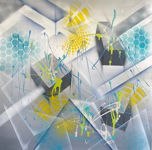 Fragmented Lattice Storm by Arvind Vanmali (2025)