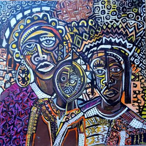 Protected Size 38x38  Mixed Media on Canvas by Kwaku Ofori-Yirenkyi (2024)