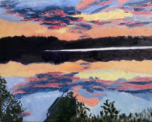 Lake Sunset by MINHCHAU NGUYEN (2025)