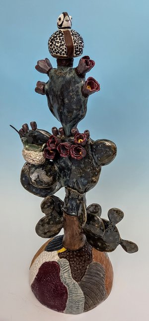 Hummingbird Cactus Totem by Diane Delaney (2026)