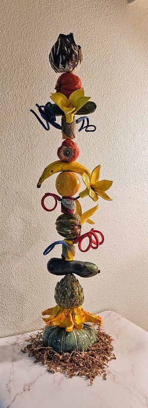 Vegetable Totem by Diane Delaney (2024)