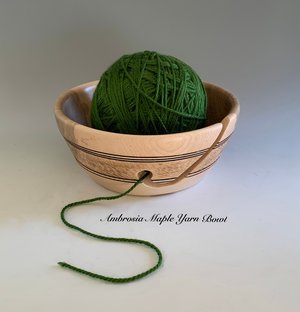 Ambrosia Maple Yarn Bowl by Robert Silverman