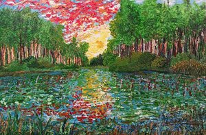 Sunset Pond by Wendy Zirkin (2017)