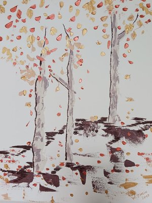 Trees With Fall leaves by Wendy Zirkin (2017)