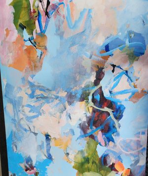 At last Acrylic 48x36 by Ruth Lundring (2025)