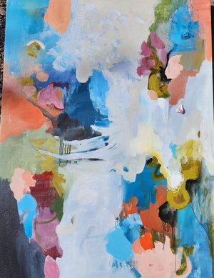 Million good reasons Acrylic 48x36 by Ruth Lundring (2025)