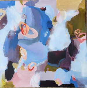 The will of the wind Acrylic 36x36 by Ruth Lundring
