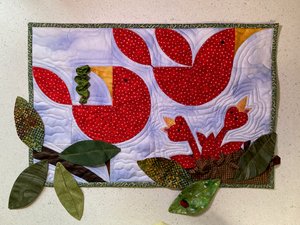 Red Bird Wall Hanging by Merry May (2024)