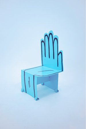 Light Blue Hand Chair by Lei Maslian (2024)