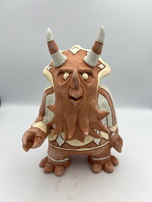 Ancient Ceratopsian Warrior Effigy by Angus Gibb (2025)