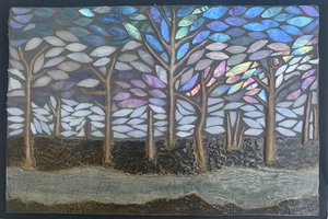 Ghost Forest Triptych by Gail Scuderi (2025)