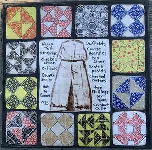 Slave Cloth/Freedom Quilt by Gail Scuderi (2023)