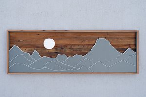 Reclaimed Wood Mountainscape by Jordan Anderson (2025)