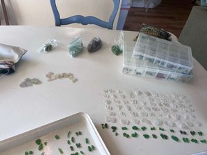 Sorting Seaglass by Hannah Leonard
