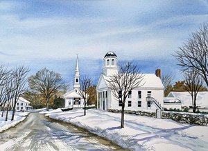 Hardwick White Churches by Susan Harris (2020)