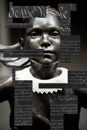 Portrait_of_Ruth_Bader_Ginsburg_as_Fearless_Girl_We_The_People by Gerald Janssen (2020)