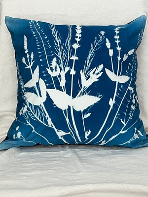 Cyanotype Pillow by Clelia Fiore