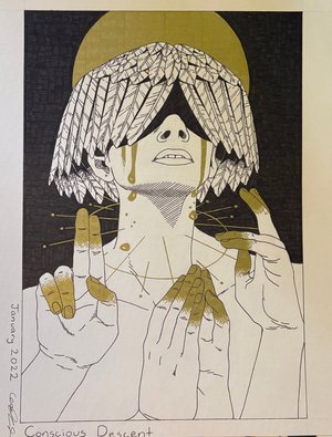 Conscious Descent by Cecelia Martin (2022)