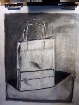 IMG_2025-04-02-09-34-52-617 Still Life of paper bags by Lisa M Smith (2025)