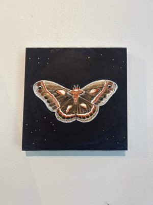 Polyphemus moth/ode to night by Iona Fournier-Tombs (2025)