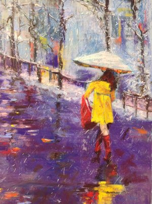 Red boots by Carole Ellis