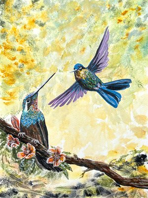 Courting Hummers by Melinda Hughes (2025)