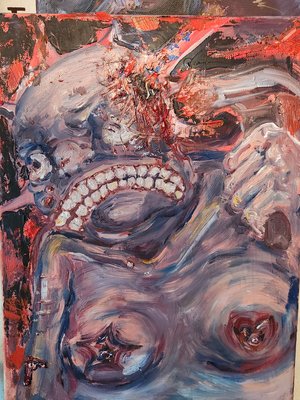 Guy who pissed himself off and bashed his skull in. by Grey Mehr (2026)