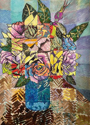 Grid Roses by kimberly Delgado (2025)