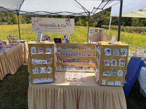 Stickerkin Booth Display  by Lynda DeLong