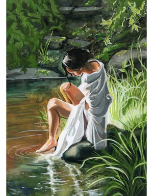 swamp 7x9 by Clarissa Moore