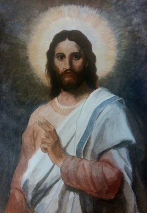 Copy of "Figure of Christ" by Heinrich Hofmann  by Nautilia Clerc (2025)