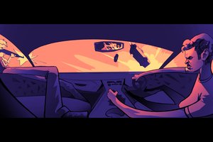 Grab the wheel, I gotta send a text. by Bahaa Allamy (2025)