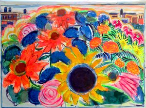 Cohabitation of flowers by Francine Demeulenaere (2025)