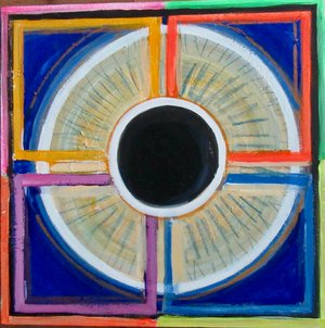 Cosmic eye watching history by Francine Demeulenaere (2023-2025.)