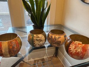 gourd vases by Mary Beaumont Wishne