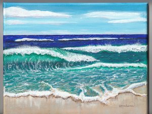 summer waves by Carlene CREAMER O'BRIEN