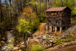Old Grist Mill by Linda Springer