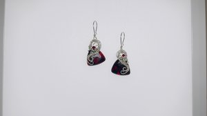 Garnet inspired earrings embellished with sterling silver by Melissa Visintin (2026)