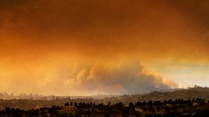 Palisades fire over Forest Lawn Glendale ~1.8.2025 by GARY VAN DER STEUR (2025)